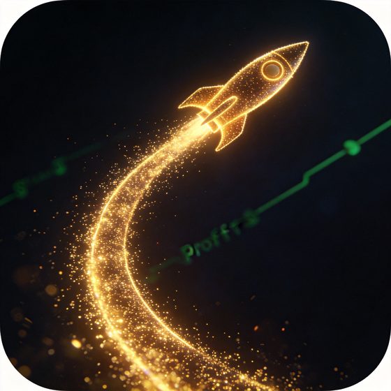 Crash-style game with rising golden curve