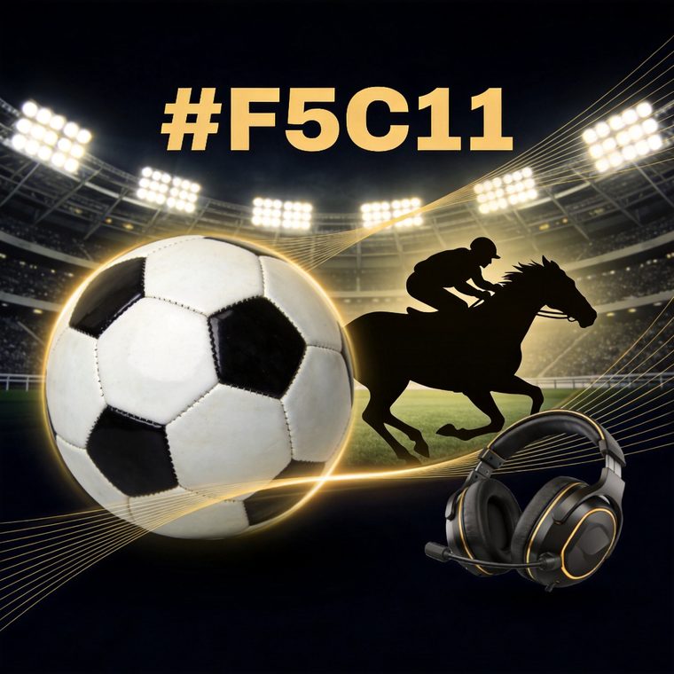 Football, horse racing and esports elements, sports betting theme